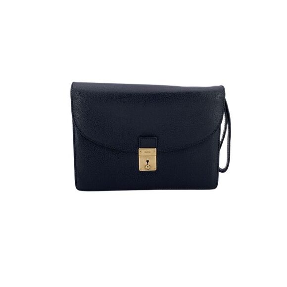 Gucci Vintage Leather Clutch Bag - Picture 1 of 6